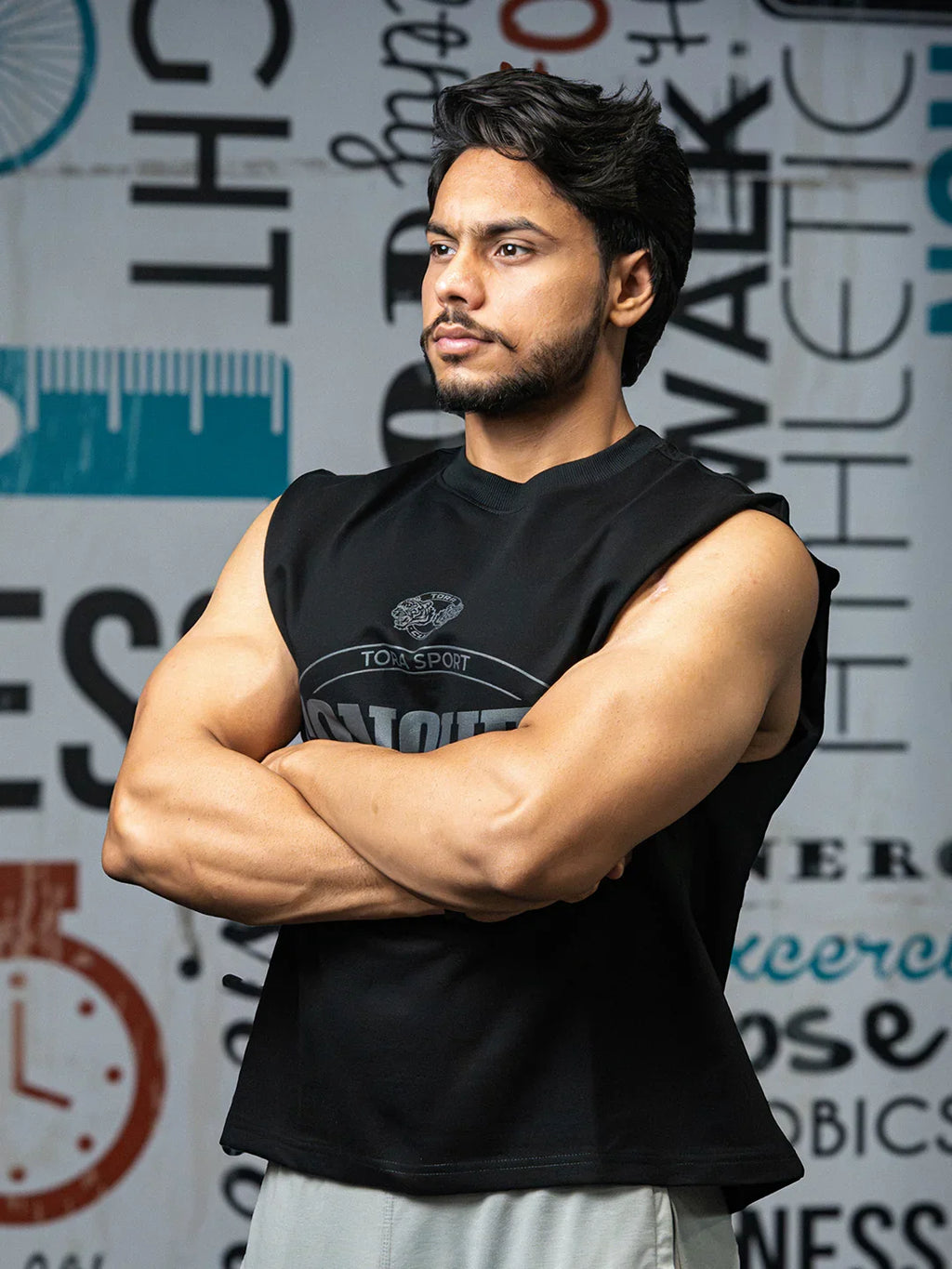 Conquer Tank Top- Black