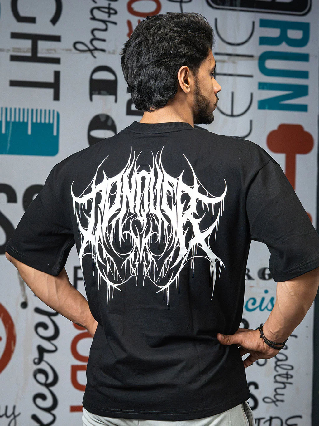 Chaos Oversized Tee- Black